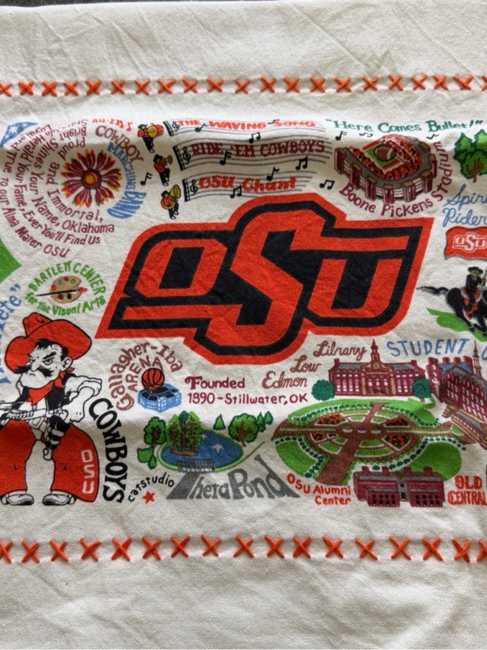 catstudio Collegiate Collection Towel Set - OSU Oklahoma State University